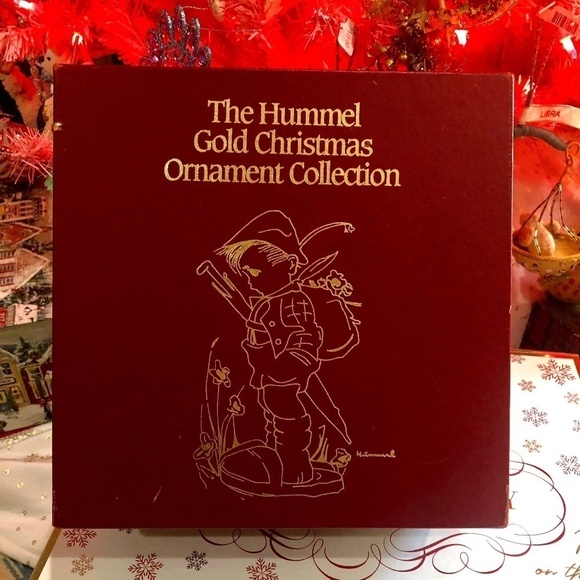 VINTAGE 12 Danbury Mint Rare Hummel 24K Gold Christmas Tree Ornaments Collection - Picture 1 of 16